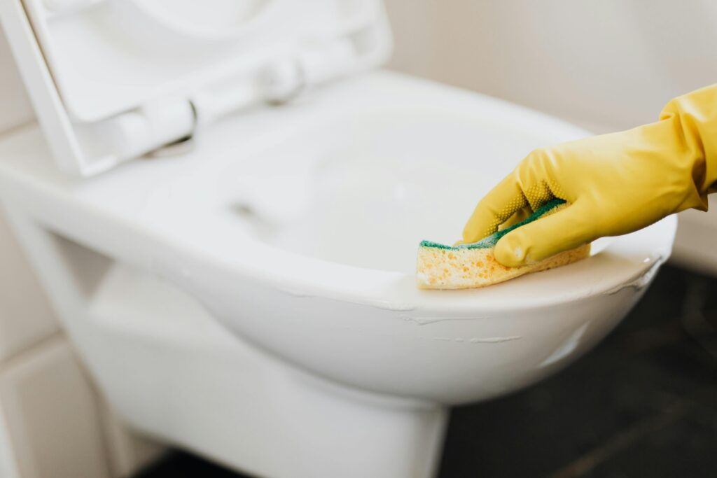Toilettendeckel säubern ► blitzblank in Sekunden